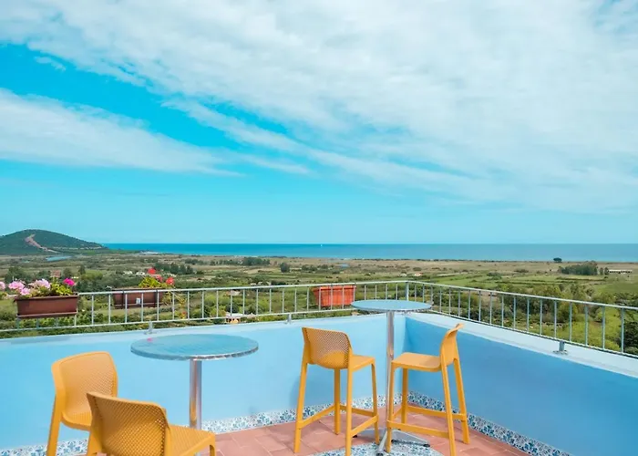 Panoramic Fora E ' Muros With Sea View Common Terrace , Ammentos Posada (Sardinia)